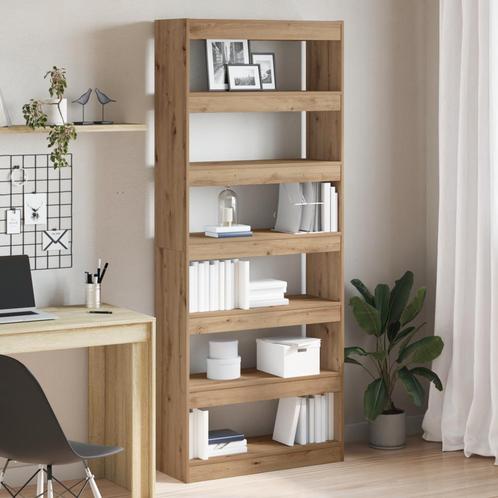vidaXL Boekenkast/Kamerverdeler Eiken 80x30x198 cm, Huis en Inrichting, Kasten | Boekenkasten, Nieuw, Minder dan 50 cm, 150 tot 200 cm