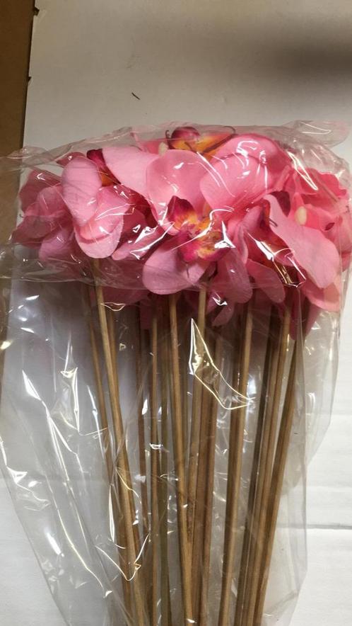 Bijsteker orchidee op stok Roze Bijsteker, Huis en Inrichting, Woonaccessoires | Kunstplanten en Kunstbloemen, Nieuw, Ophalen of Verzenden