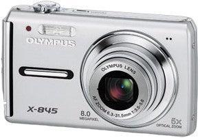 Olympus X-845 Digitale Compact Camera - Zilver, Audio, Tv en Foto, Fotocamera's Digitaal, Zo goed als nieuw, Verzenden