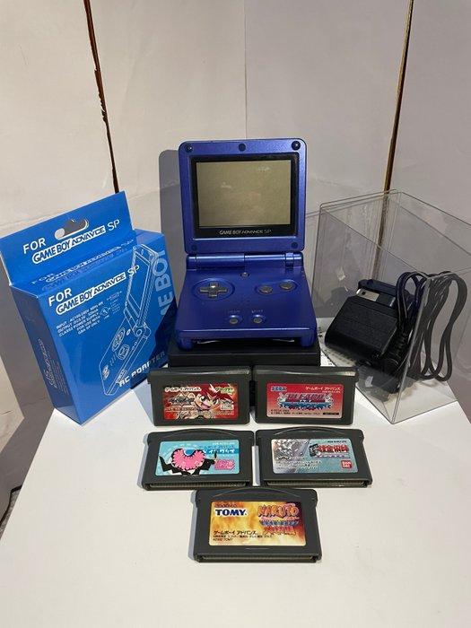 Nintendo - Gameboy Advance SP - Blue + 5 games - Handheld, Spelcomputers en Games, Spelcomputers | Overige Accessoires