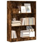 vidaXL Boekenkast 80x24x109 cm bewerkt hout gerookt, Verzenden, Nieuw