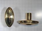 Knop ovaal geel messing 67 x 29 mm, Ophalen of Verzenden, Nieuw