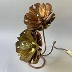 Tafellamp - Mid century - Golden Floral Lamp en Terzani,, Antiek en Kunst