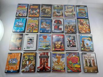 PC Games Set - 24 Games Incl. Rollercoaster Tycoon beschikbaar voor biedingen
