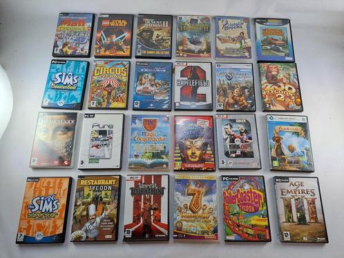 PC Games Set - 24 Games Incl. Rollercoaster Tycoon, Spelcomputers en Games, Games | Pc, Zo goed als nieuw, Ophalen of Verzenden
