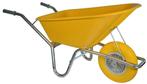 Kruiwagens Bouw Kruiwagen 100L Kunststof Geel (anti-lek w..., Ophalen of Verzenden, Nieuw