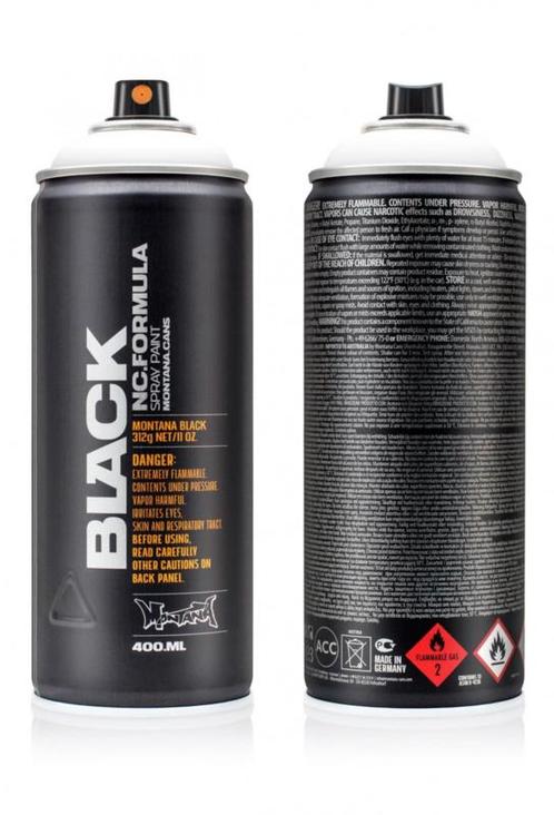 Montana Black BLK9100 Snow White 400 ml, Doe-het-zelf en Verbouw, Verf, Beits en Lak, Nieuw, Ophalen of Verzenden