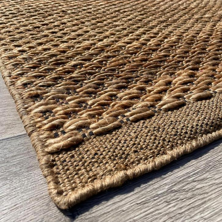 Brinker Carpets Festival Jute Crowd Natural Vloerkleed - 160, Huis en Inrichting, Stoffering | Tapijten en Kleden, Zo goed als nieuw