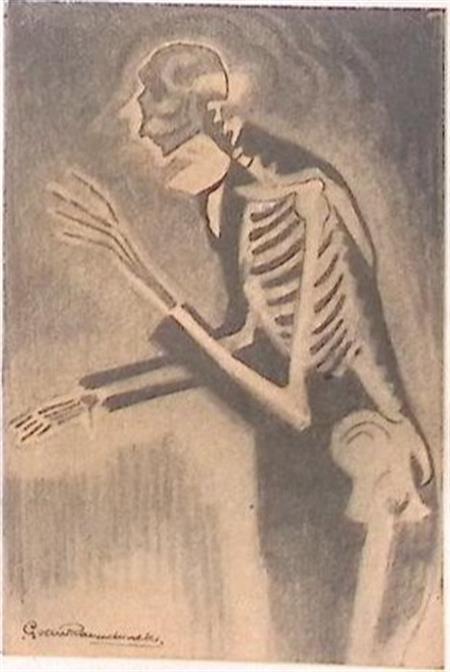 X-stralen (lijst optie, Lithos) (Lithos, lijst optie), Antiek en Kunst, Kunst | Litho's en Zeefdrukken, Verzenden