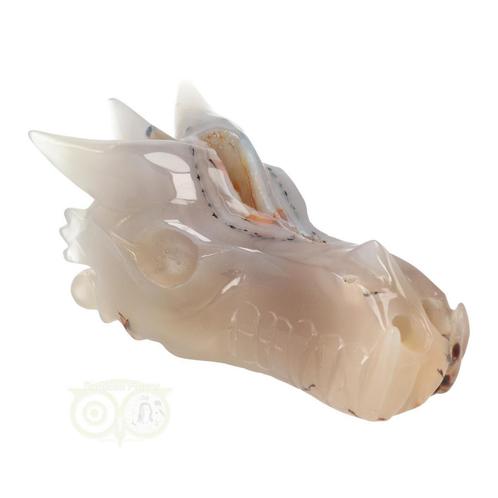 Agaat Geode Drakenschedel 493 gram, Sieraden, Tassen en Uiterlijk, Edelstenen, Nieuw, Verzenden