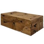 vidaXL Salontafel 90x50x30 cm echt teakhout bruin, 50 tot 100 cm, Verzenden, Teakhout, Nieuw