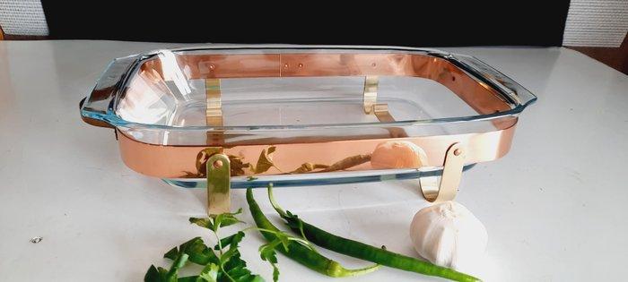 Serveerschaal - Koper, Pyrex, Antiek en Kunst, Antiek | Keukenbenodigdheden