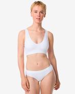 HEMA Dameshipster naadloos rib wit van €7.59 voor €4.55 sale, Verzenden, Wit