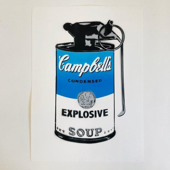 AIIROH - Explosive Campbell [100% handmade], Antiek en Kunst, Kunst | Schilderijen | Modern