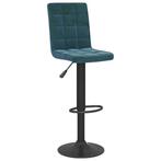 Barkruk Fluweel Blauw - Retourdeal - Hoge Kwaliteit - 40%, Huis en Inrichting, Ophalen of Verzenden, Nieuw, 90 cm of meer