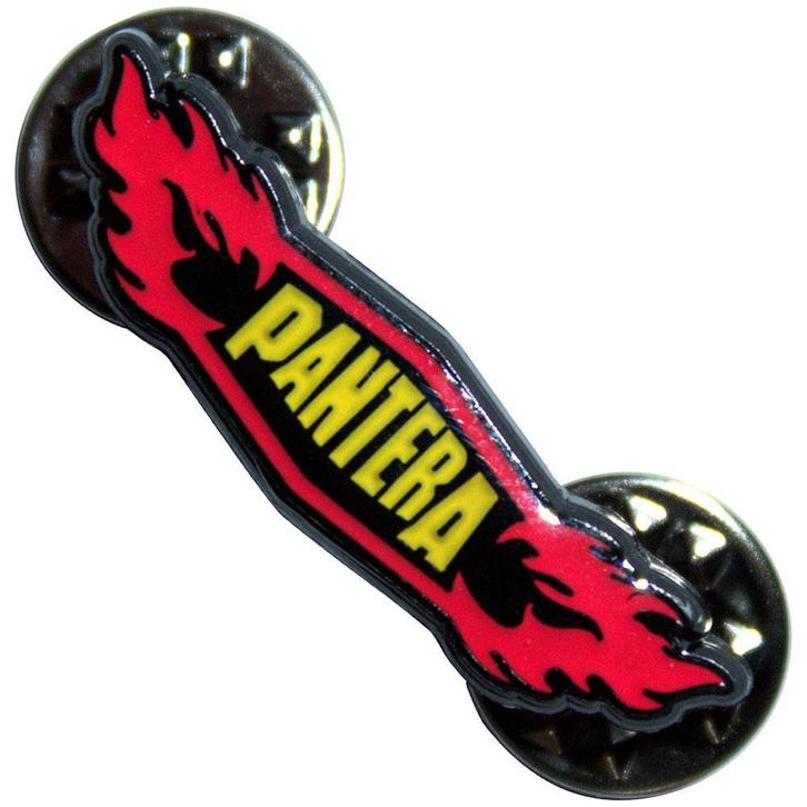 Pantera - Flames - Pin officiële merchandise, Verzamelen, Muziek, Artiesten en Beroemdheden, Kleding, Nieuw, Ophalen of Verzenden