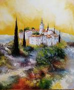 NOLAC - NOLAC - Hameau Provençal (55x46 cm) - Huile, Antiek en Kunst