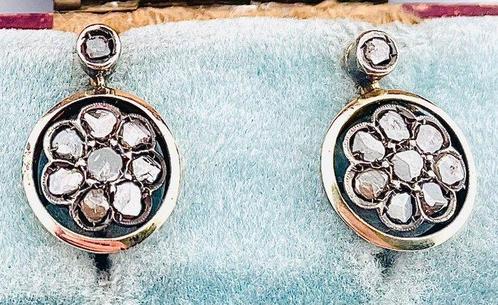 Zonder Minimumprijs - Oorbellen - 9 kt. Geel goud Diamant, Sieraden, Tassen en Uiterlijk, Oorbellen