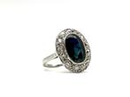 Ring Platina - 3.50ct. tw. Saffier - Diamant, Nieuw