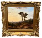 L.J. Kleijn (1817-1897) - Personen in heuvelrijk landschap, Antiek en Kunst, Kunst | Schilderijen | Klassiek