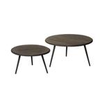 *WOONWINKEL* Tower Living Rolo Salontafel Set Van Teak Wine, Huis en Inrichting, Tafels | Salontafels, Verzenden, Nieuw