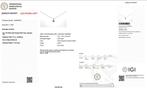 Ketting met hanger - 14 karaat Witgoud - 0.50ct. tw. Diamant