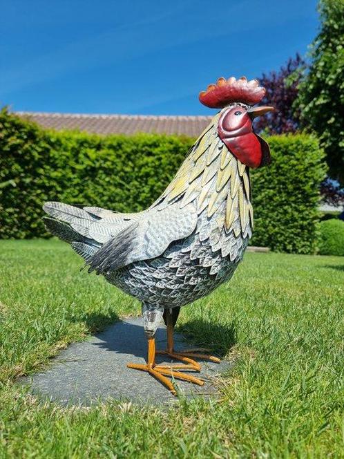 Beeldje - A metal chicken - IJzer, Metaal, Antiek en Kunst, Curiosa en Brocante