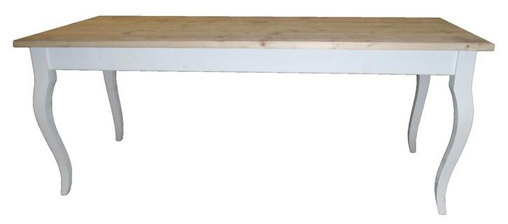 Houten tafel 200 cm met queen-ann sierpoten, Zakelijke goederen, Kantoor en Winkelinrichting | Winkel en Inventaris