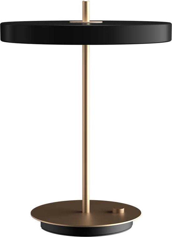 2dekans | Umage Asteria Table Tafellamp Black - Draadloos &, Huis en Inrichting, Lampen | Losse lampen, Zo goed als nieuw, Ophalen of Verzenden