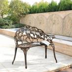 Tuinbank Monfalcone 2-persoonsbank 99x54x78 cm bronskleurig, Tuin en Terras, Tuinbanken, Verzenden, Nieuw