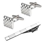 Fako Bijoux® - Manchetknopen & Dasspeld Set - Fako Exclusive, Verzenden, Nieuw