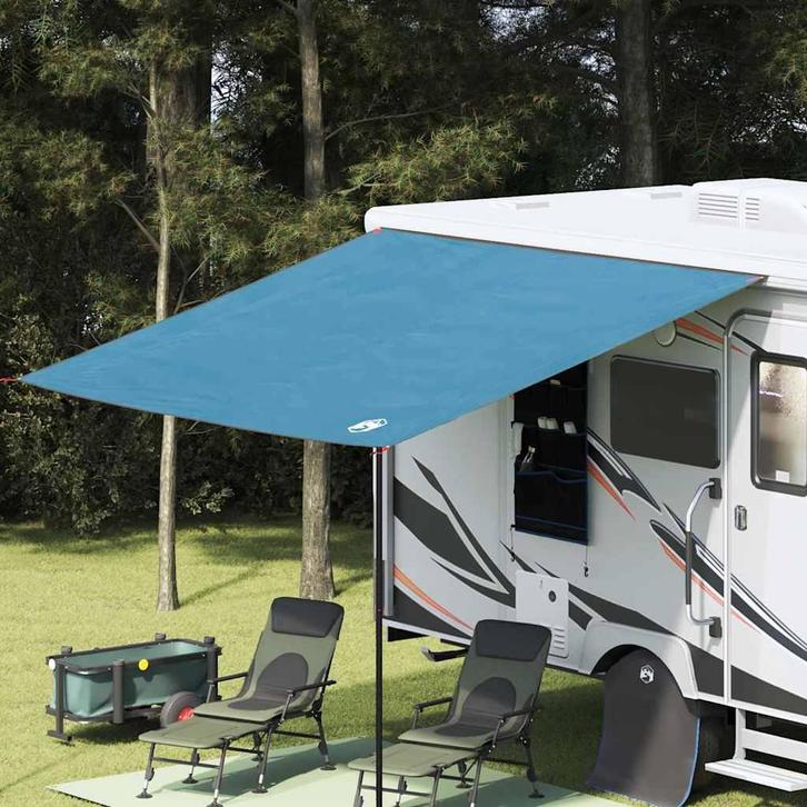 vidaXL Waterdicht Zeil met dak Blauw, Caravans en Kamperen, Tenten, Nieuw, Verzenden