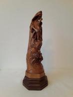 Beeld, Madonna met kind - 37 cm - Hout, Antiek en Kunst