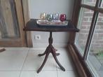 Bijzettafel (6) - Mahonie, Glas, Porselein - Mahonie tripod, Antiek en Kunst