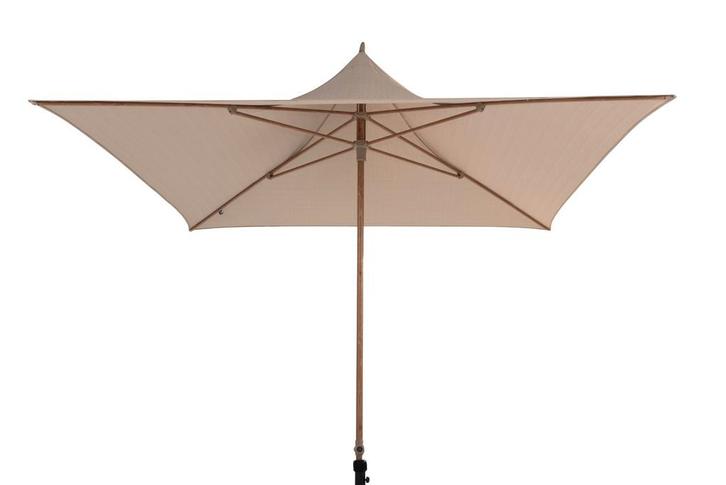 4 Seasons Vivenda stokparasol 270x270 cm. - beach/woodlook, Tuin en Terras, Parasols, Stokparasol, Nieuw, Verzenden