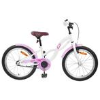 vidaXL Kinderfiets 20 Inch voor 6-11 jaar oud Wit, Verzenden, Nieuw