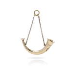 Hanger Antieke 15kt gouden trompethanger