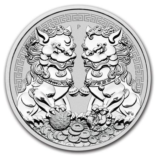 Guardian Lion Double Pixiu - 1 oz 2020 (50.000 oplage), Postzegels en Munten, Munten en Bankbiljetten | Verzamelingen, Munten