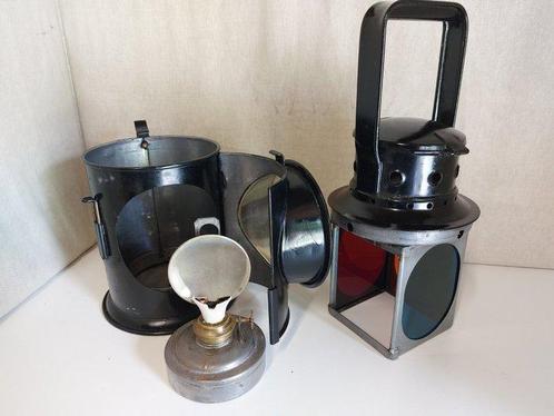 Baldon - Lantaarn - Seinlamp - metaal , Glas - Authentieke, Antiek en Kunst, Antiek | Wandborden en Tegels