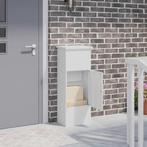 vidaXL Pakket inwerp box Wit 44.5 x 29 x 110.5 cm Staal, Verzenden, Nieuw