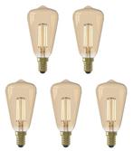 5 stuks Calex LED Rustieklamp ST48 E14 3.5W 250lm 2100K G..., Ophalen of Verzenden, Nieuw
