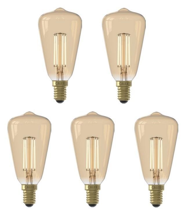5 stuks Calex LED Rustieklamp ST48 E14 3.5W 250lm 2100K G..., Huis en Inrichting, Lampen | Overige, Nieuw, Ophalen of Verzenden
