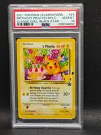 Pokémon - 1 Graded card - Birthday Pikachu - NO RESERVE 24, Hobby en Vrije tijd, Verzamelkaartspellen | Pokémon, Nieuw