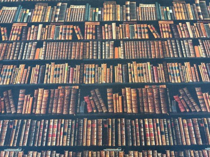 De geheime bibliotheek - Katoenen stof voor bekleding -, Antiek en Kunst, Curiosa en Brocante