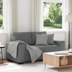 vidaXL 2-zitsbank 120 cm stof donkergrijs, Verzenden, Nieuw, Tweepersoons, Stof