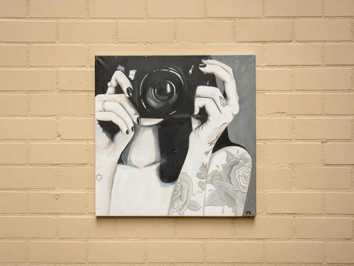 De fotograaf (Schilderijen, Sfeer & Stijl), Huis en Inrichting, Woonaccessoires | Schilderijen, Tekeningen en Foto's, Nieuw, Ophalen of Verzenden