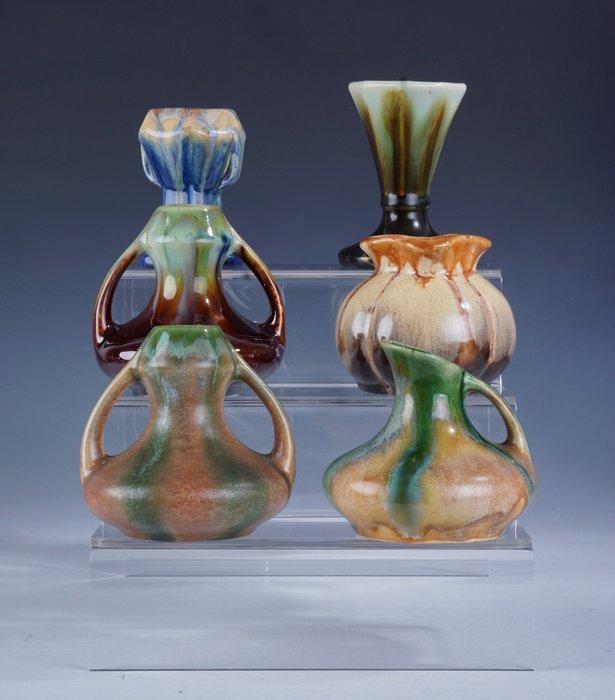 Faienceries de Thulin - Vaas - Art Deco siervazen met, Antiek en Kunst, Kunst | Designobjecten