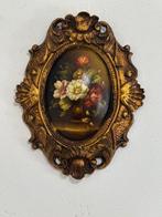 Lijst - Gips, Hout, bladgoud - gouden vintage lijst