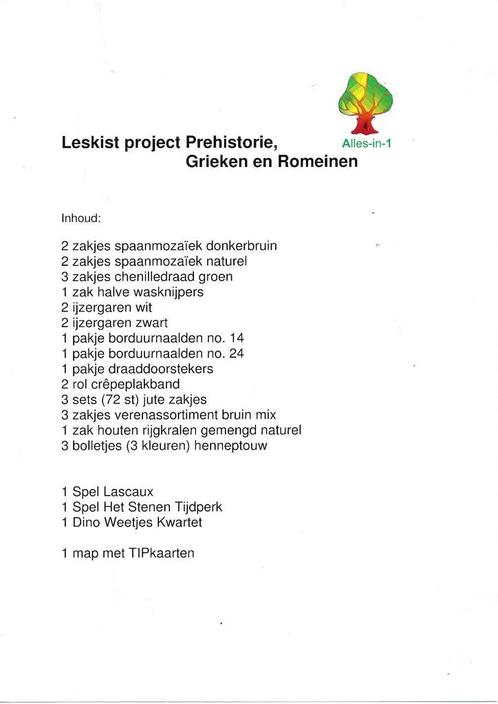 Alles-in-1 Leskist Project Prehistorie, Grieken en Romeinen, Boeken, Schoolboeken, Nieuw, Verzenden