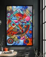 Ksavera - Cubism A1349 - abstract painting on XXL canvas, Antiek en Kunst